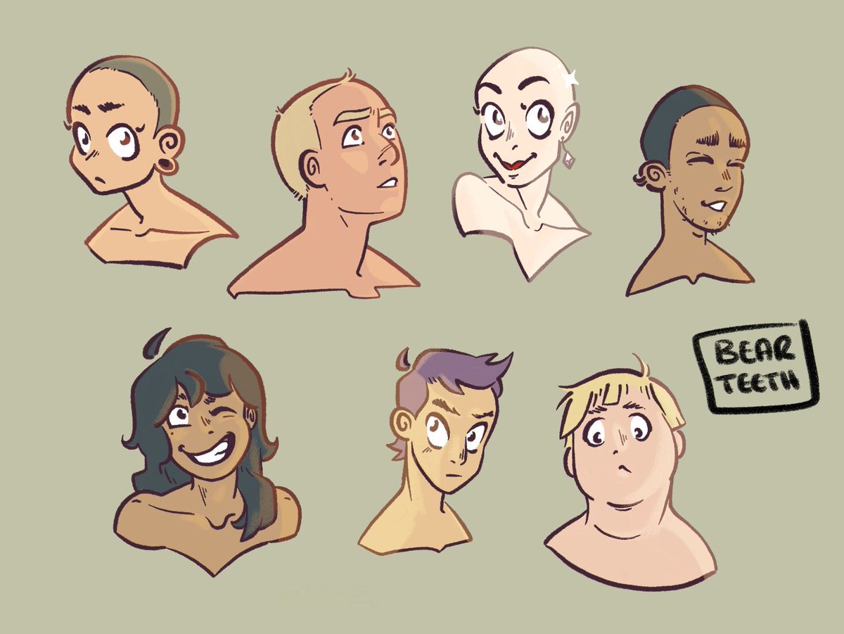 BearteethDraws's tweet photo. Just some faces 😌 https://t.co/4U2M97ZRTC