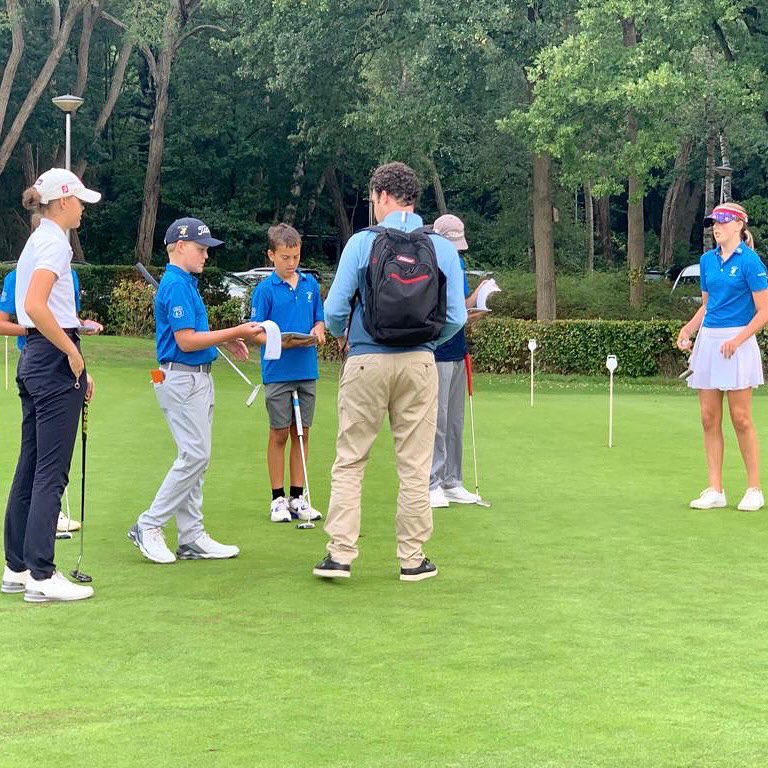 FlorisVosGolf's tweet photo. Performance coaching met de jeugdopleiding van @Houtrakacademy Gameplan maken en trainen ter voorbereiding op het Nederlands Kampioenschap t/m 15 jaar dat deze week wordt gespeeld op de Edese Golfclub #aboutyesterday https://t.co/gkIqDo4GlX