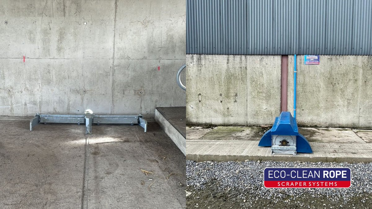 DairyPowerEquip's tweet photo. Eco-Clean Role Scraper installation on a Co.Longford dairy farm this week 🐄
#Dairypower #Aeration #AeratedSlurry #SaferSlurry #SmartFarming #EfficientFarming #SaferFarming #NextGeneration #Cattle #SlurryTechnology #manureaeration https://t.co/kLOWgOQpRE