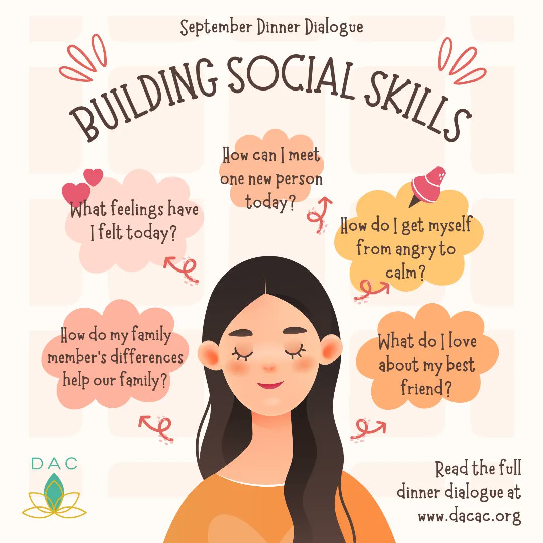 FWCommSchools's tweet photo. How do you make friends? Having a solid set of social skills allows you to communicate, relate to and connect with other people. #dacac https://t.co/zlL98d6roi