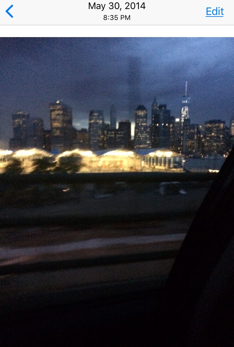 imNotAKittie's tweet photo. I took these pics on the BQE S-13 years after 9/11. I just pointed and snapped as I drove. I did not see the images until I arrived home. North Tower in 2nd pic. Not sure what the date means but gave me chills #ghostTower #northTower #911Anniversary #September11 https://t.co/Nipa2tlBht