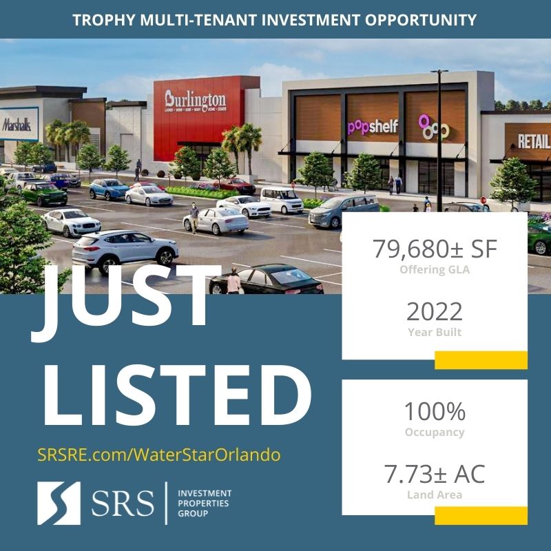 SRS_IPG's tweet photo. Just Listed!
🏆 Trophy Neighborhood Center anchored by Marshalls, Burlington and pOpshelf
🎡 Near Walt Disney World in the heart of Kissimmee, FL within the Orlando MSA

https://t.co/bC5OEeHKzP

#SRSRealEstate #RetailExperts  #InvestmentProperty  #RealRstate #Investment https://t.co/lIP2W9pJ7i