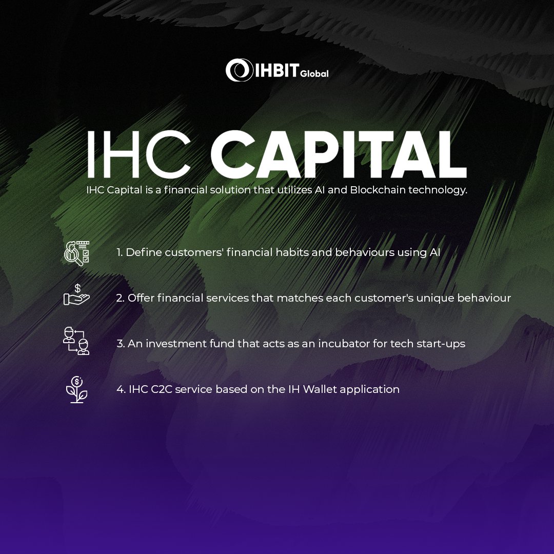 IHCoinofficial's tweet photo. 🔎 SmalltoBIG 3.0 p.2: INTRODUCING IHC CAPITAL 

IHC Capital is a financial solution that utilizes AI and Blockchain technology. 

#IHC #InflationHedgingCoin #Crypto #Coin #Token #Highlights #Small2BIG #Exchange https://t.co/ElK8tGNvTE
