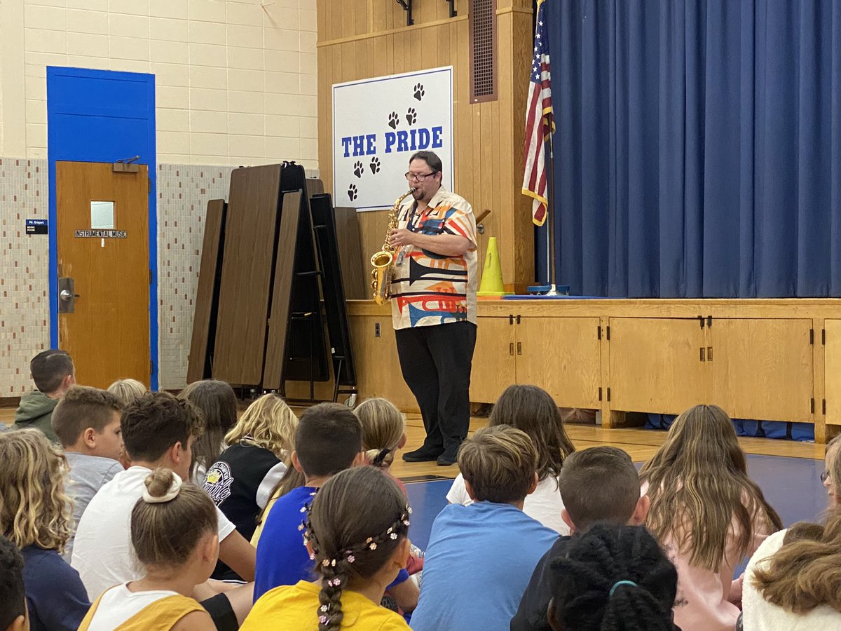 Danielle Grubb (@themusicalgrubb) on Twitter photo Band instrument demonstration @NewMonmouthElem with <a href="/grispart/">Greg Grispart</a> and <a href="/MrsDomoBand/">Maura Domashinski</a>. Join band!!! Band instrument demonstration @NewMonmouthElem with <a href="/grispart/">Greg Grispart</a> and <a href="/MrsDomoBand/">Maura Domashinski</a>. Join band!!!