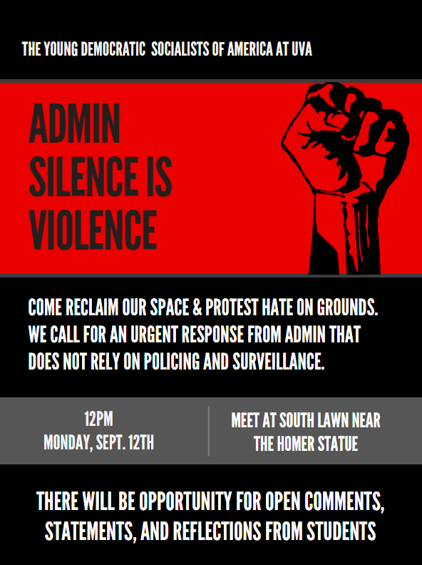 TODAY at 12 PM: Memory Project director <a href="/Jalane_Schmidt/">@jalaneschmidt.bsky.social📚👩🏾‍🏫🇺🇦🇨🇦🇬🇱🍉</a> will be speaking on the South Lawn near the Homer statue. Join us! Attn: <a href="/UVADiversity/">UVA Diversity</a> <a href="/UVADemocracy/">UVA Karsh Institute of Democracy</a>