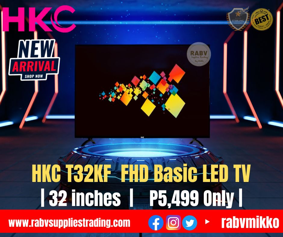 MikkoRabv's tweet photo. NOW AVAILABLE 🔥NOW AVAILABLE🔥

HKC T32KF 32" FHD Basic LED TV

FOR ONLY 5499
#television #32inchestv #freelancer #businessowner #family #parents
#influencer #blogger #home #house #business #cocomelon #kids #child #bonding #netflix #government #clinic #offices #IT #streamer https://t.co/YJDGKm0wKM