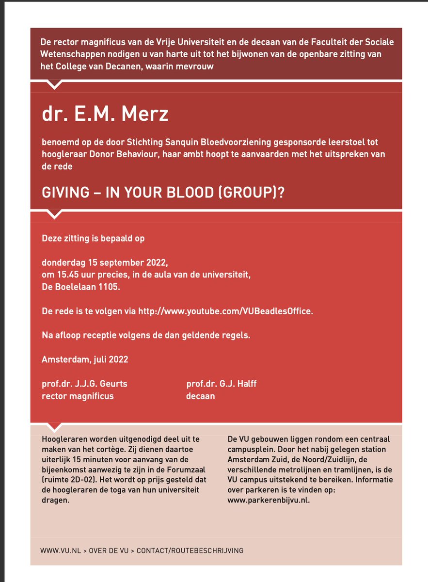 Three more days until my inaugural lecture.... I am excited, grateful for this wonderful opportunity, and very much looking forward to it!