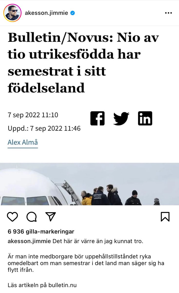 kwasbeb's tweet image. i onsdags postade @jimmieakesson upprört om en Bulletinartikel där Novus visade att nio av tio utrikesfödda hade semestrat i sitt hemland. 

jag bad Bulletin om undersökningens underlag och fick det idag. av de där utrikesfödda kommer 63% från Europa. 94% är svenska medborgare.