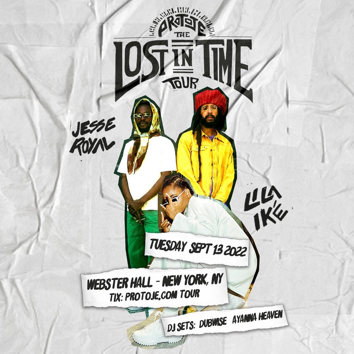 JesseRoyal1's tweet photo. TOMORROW....NYC!! Get your tickets now before they sellout!!! @protoje @LilaIkeJa #lostintimetour #reggaemusic https://t.co/hI37FXLSHW