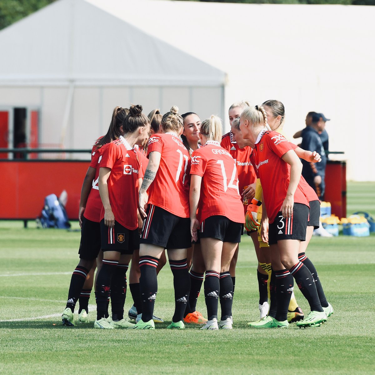 ManUtdWomen's tweet photo. Our 2022/23 season will get under way at @LSVStadium on Saturday. 

#MUWomen || #WSL