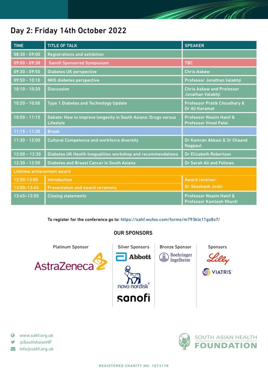 SouthAsianHF's tweet photo. We are only 4 weeks away from #SAHF2022 Annual Conference, taking place on 13 &amp; 14 October at NCC in Birmingham. We are very excited to be welcoming you all again. If you are a healthcare or allied HCP Register Free: https://t.co/rPqmjbnN0M https://t.co/MLfbs0taPc @kamleshkhunti https://t.co/Q892oCC3d9