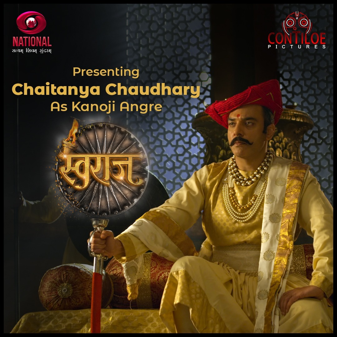 Contiloe1's tweet photo. Watch the story of Kanhoji Angre: India’s first naval commander played by Chaitanya Chaudhary airing on @ddnational every Sunday at 9 PM. 🗓️

#Swaraj #Doordarshan #History #IndianHistory #HistoryShow #SwarajOnDoordarshan #Contiloe #ContiloePictures #ContiloeStudios https://t.co/dSHar9kjv3