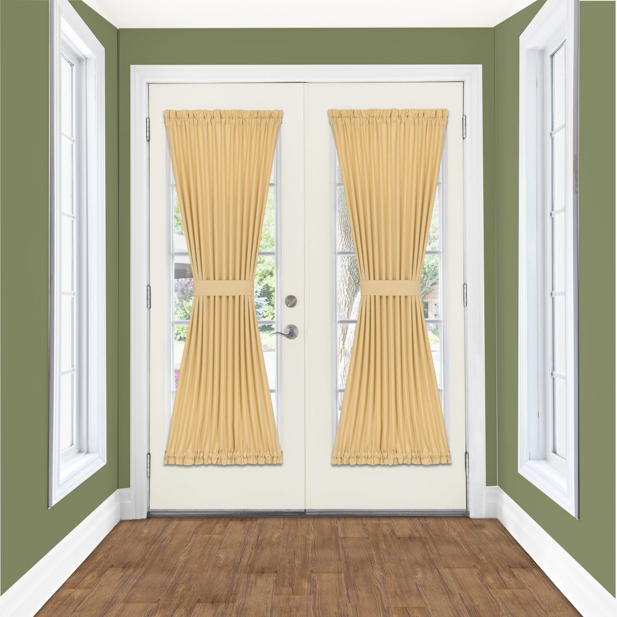 AchimHomeDecor's tweet photo. Green or Blue? Featured - "Darcy" French Door Panels in Tan! Shop now https://t.co/2tMRChk9Bf