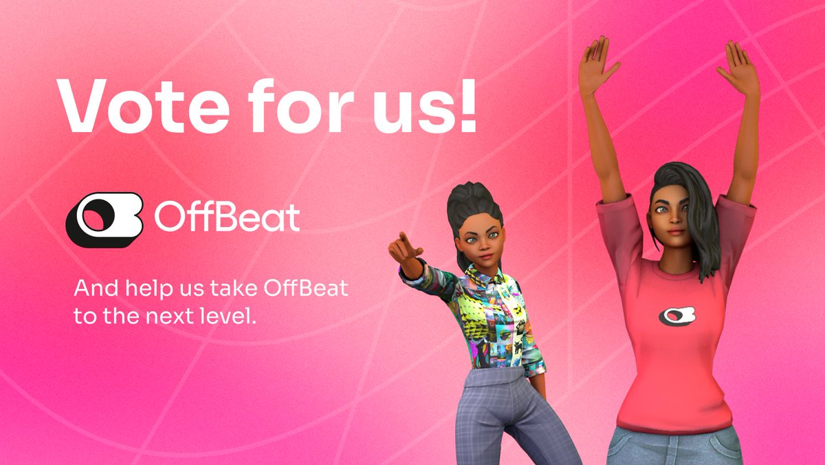 OffBeat_App's tweet photo. As we already told you, we're participating in Diffusion, an event that will help us grow and open new horizons. And you can vote for us by replying to this Tweet tagging us (@OffBeat_App) &amp; tagging @OVioHQ 

Vote, vote, vote 🙌 https://t.co/TXpOGct1hF