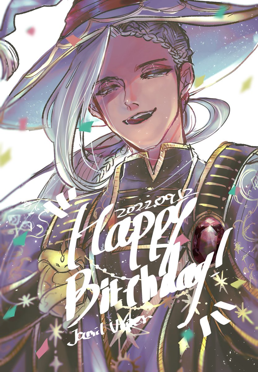 「#ジャミル・バイパー生誕祭2022 お誕生日おめでとう!!!! 」|そば湯のイラスト