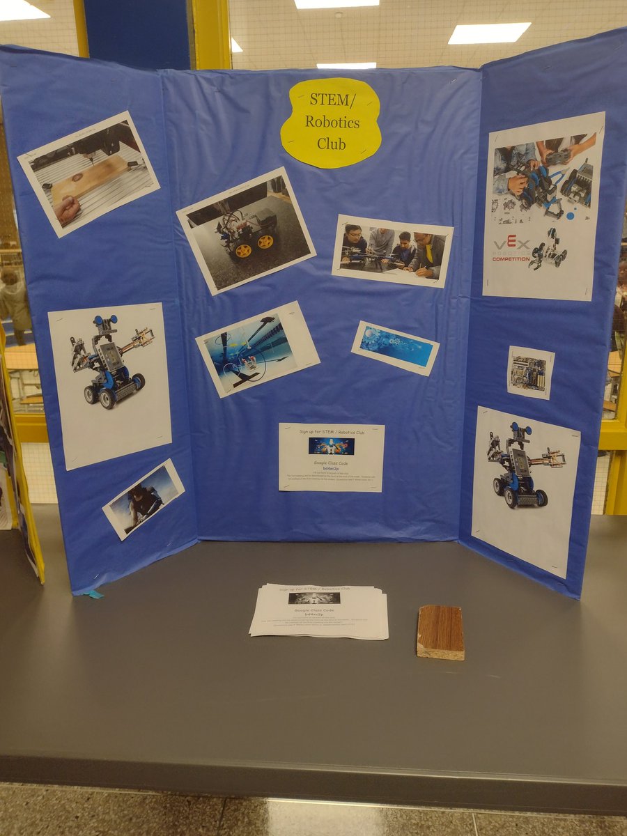 MTHS_Talon's tweet photo. Club Rush kicks off today and will continue until Friday (Sep. 16th) STEM/Robotics Club needs more creative minds!! Sign up today!! #mths23 #hawksway #stem #robotics 🔧⚙️🦾 https://t.co/o7IfPfCRVG