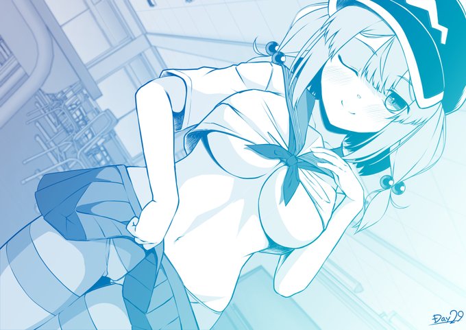 #100日チャレンジ
29日目のにとりさんです。放課後。 