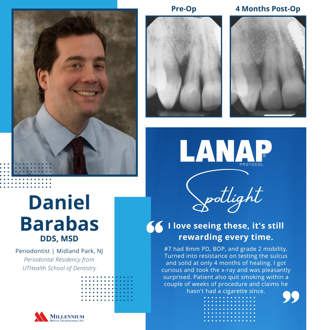 PerioLase4LANAP's tweet photo. It's National Day of Encouragement! And what better way to highlight today with some LANAP and LAPIP protocol spotlights!
#NationalDayofEncouragement #HopeforHopelessTeeth #HopeforHopelessImplants #MotivationMonday #MondayMotivation #Dentistry #LANAP #LAPIP #DentistsofTwitter https://t.co/fBzltIBIfs