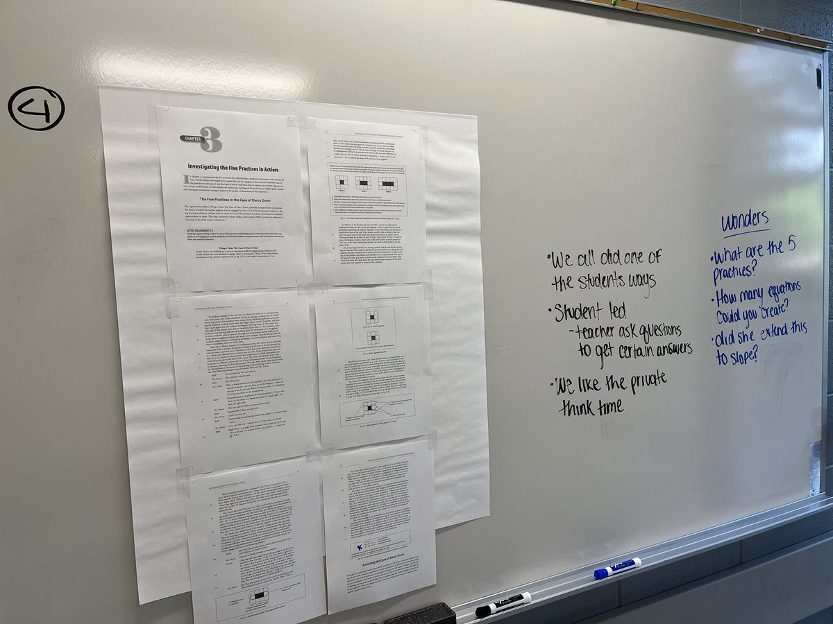delta_dc's tweet photo. Today, #MTH324 began learning about the #5Practices thanks to this chapter and @MathMinds’s blog post. https://t.co/XGDCsxVEeU