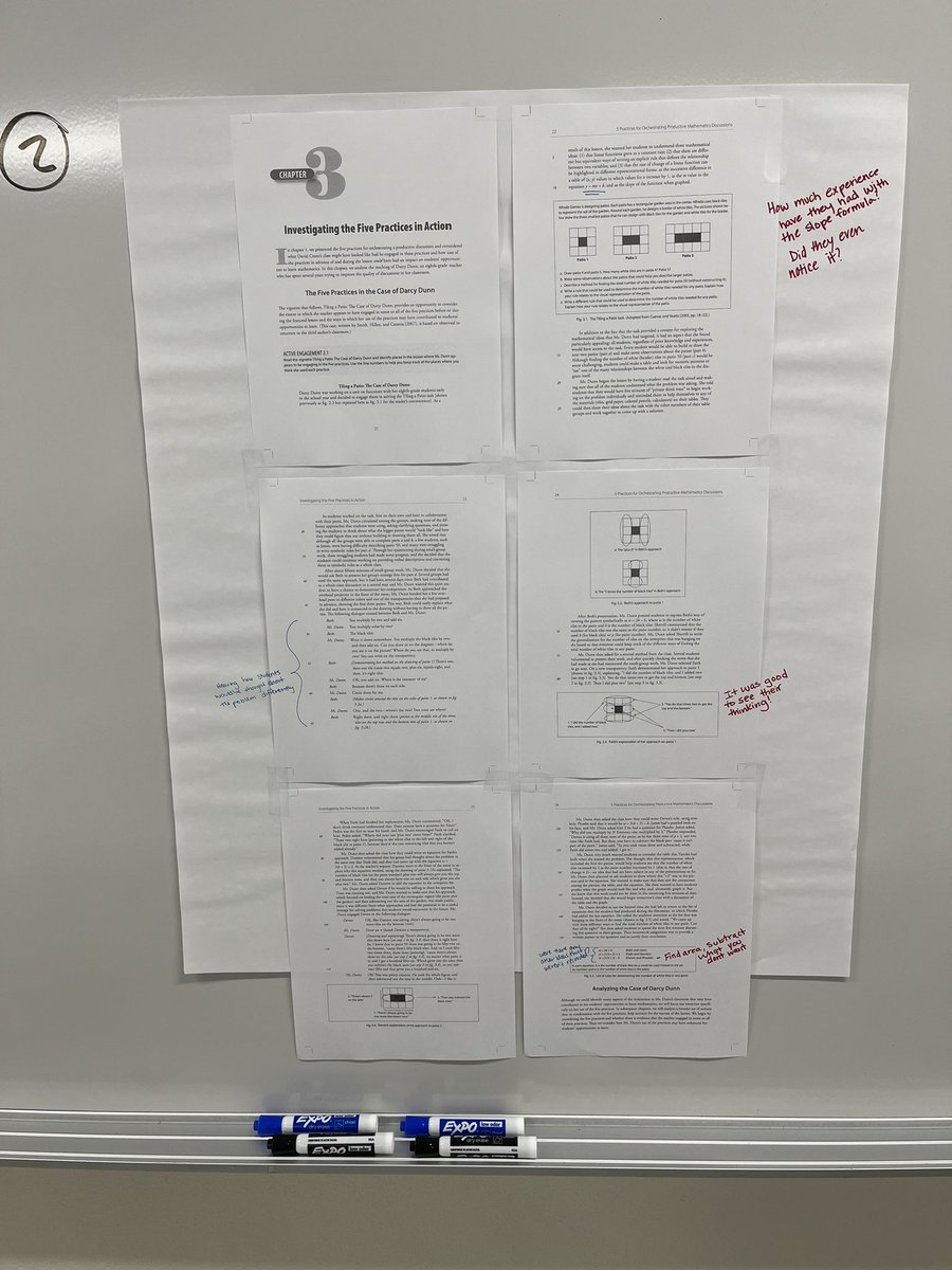 delta_dc's tweet photo. Today, #MTH324 began learning about the #5Practices thanks to this chapter and @MathMinds’s blog post. https://t.co/XGDCsxVEeU