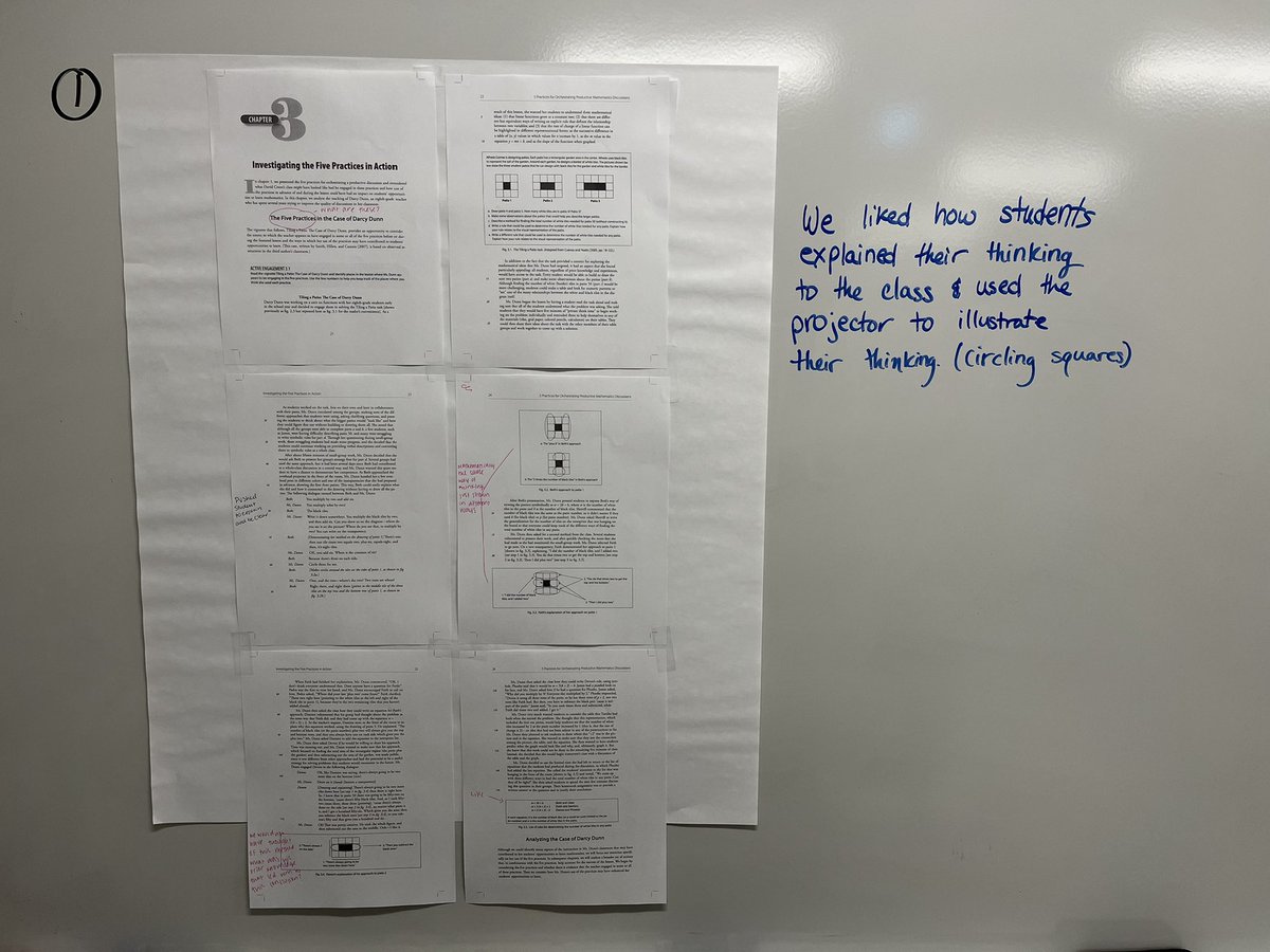 delta_dc's tweet photo. Today, #MTH324 began learning about the #5Practices thanks to this chapter and @MathMinds’s blog post. https://t.co/XGDCsxVEeU