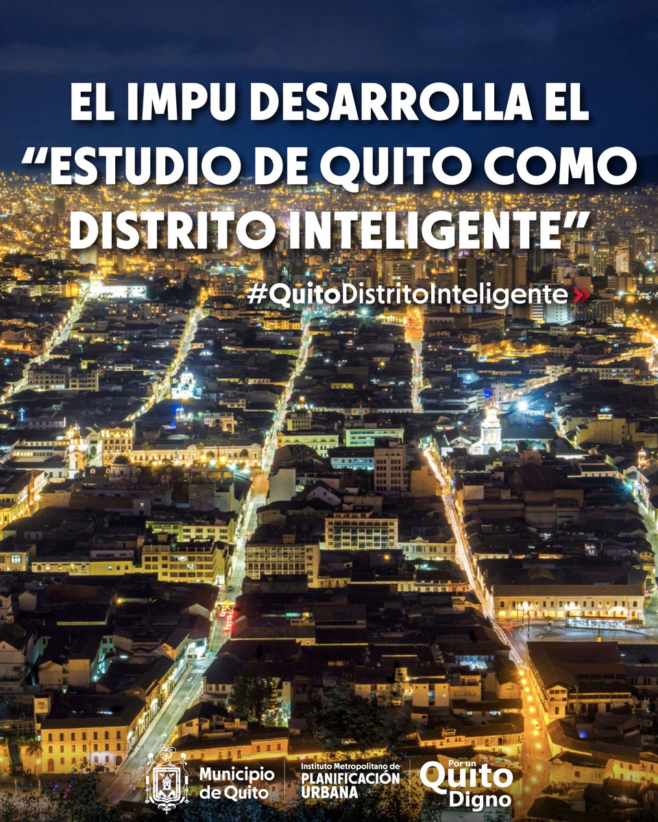 InvestigaUIO's tweet photo. El @IMPUQuito desarrolla la primera fase el “Estudio de #QuitoDistritoInteligente”, que está basado en su competencia de ejecutar y elaborar estudios relacionados con los ámbitos de la planificación.
➡️ https://t.co/VxLj6YHIfJ.
#EstamosTrabajando #PorUnQuitoDigno
@santiguarderas https://t.co/UB5UheKsqO