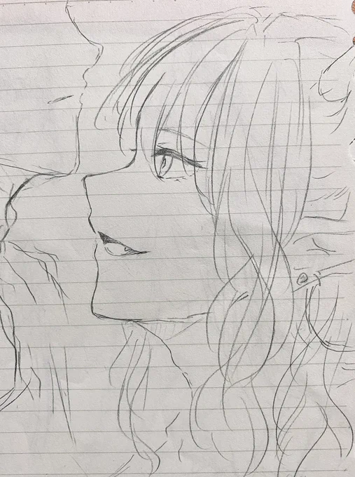 良い横顔描けた❤︎ 