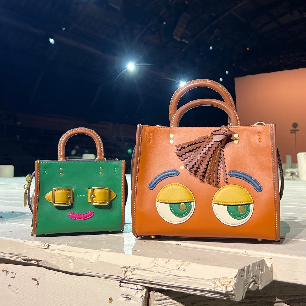 Coach's tweet photo. Well, well, well. Look who talked their way to the front row at #CoachSpring23 ..... 🤩 #TheCoachies #NYFW #NewYorkFashionWeek #CoachNY https://t.co/EfrzRGZbp2