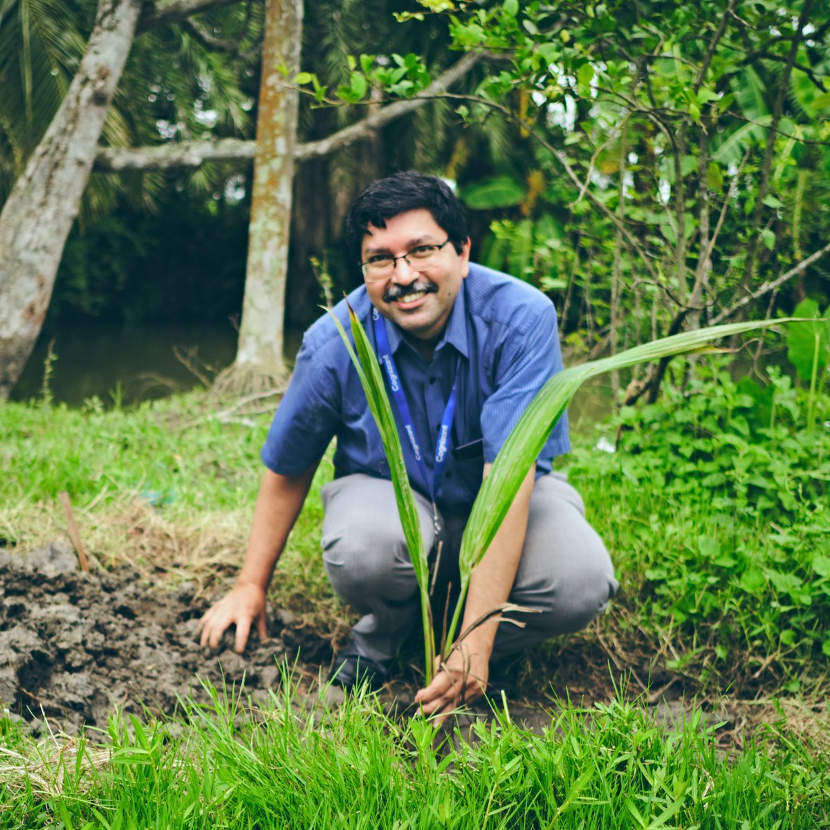 Cognizant's tweet photo. As part of our #MyNetZero #sustainability actions in which 15,000+ associates participated in 40+ countries, teams across India planted 10,000 trees - sequestering π³ CO2 and producing ππ fruit each year. https://t.co/iUYDL1zOBc