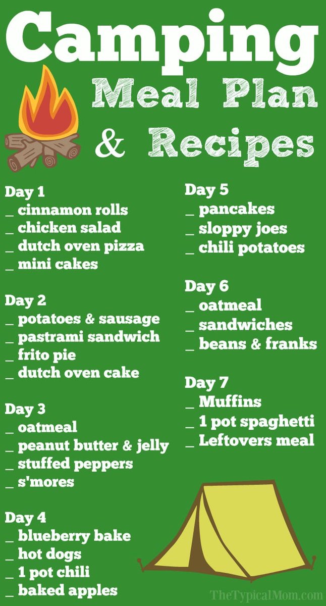 LetsEscapeCity's tweet photo. Looking for meals to cook during your camping trips? Here are some meals ideas for your to do each day! Prepare now!

#campmeals #camping #campers #camp #camplife #camptrip #mealideas https://t.co/NWBbVBIime