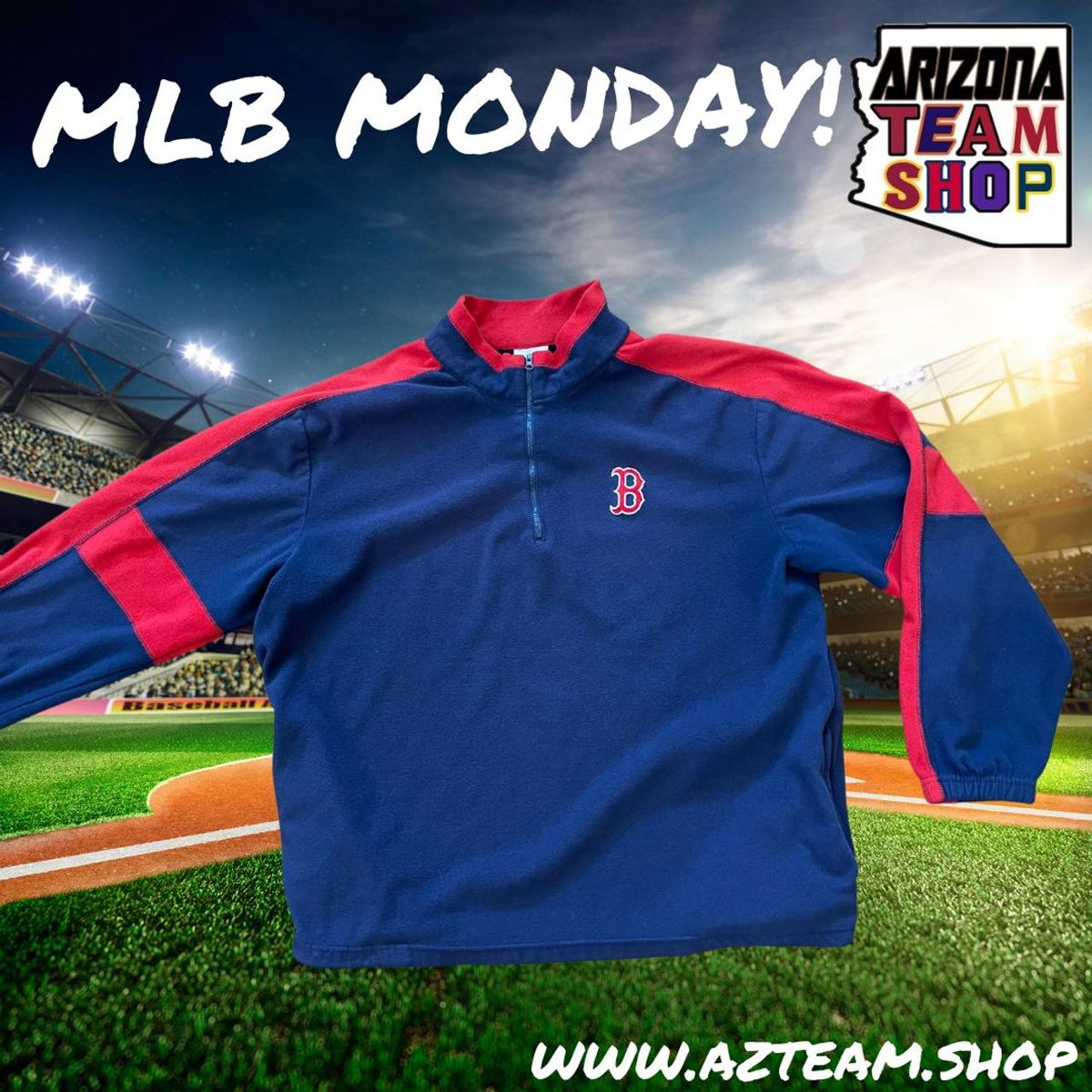 AZTeamShop's tweet photo. ⚾MLB MONDAY⚾

The weather may be cooling, but we've got the MLB gear to warm you through the playoffs!

https://t.co/lUcKctTms7

#mlb #baseball #majorleaguebaseball #vintage #jersey #jacket #hoodie #dodgers #dbacks #redsox #brewers #losangeles #arizona #boston #milwaukee https://t.co/IqdBEwfqtq