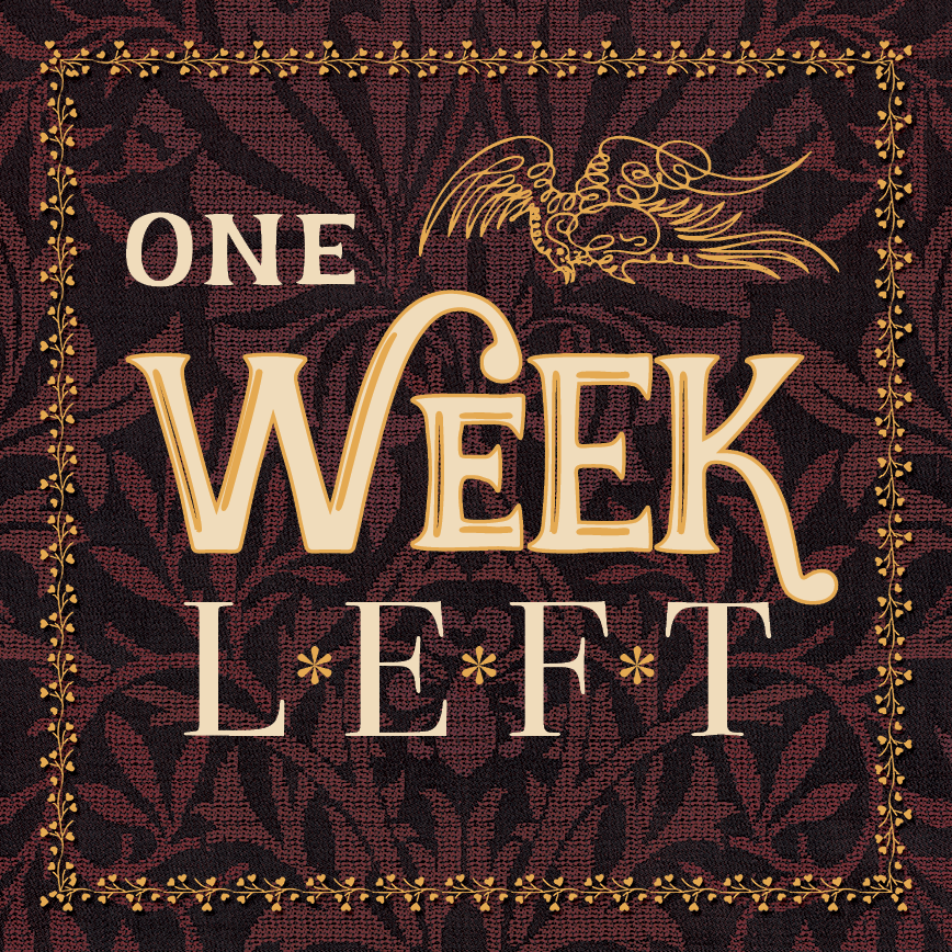IneffableEras's tweet photo. ONLY 1 WEEK LEFT! Get your copy of Ineffable Eras vol 3, #Bookshop1800s, our final volume before #GoodOmens2. Don't delay!

Shop at:
https://t.co/0dAkE6GkAv

#GoodOmens https://t.co/Nc7Ik22Dnu