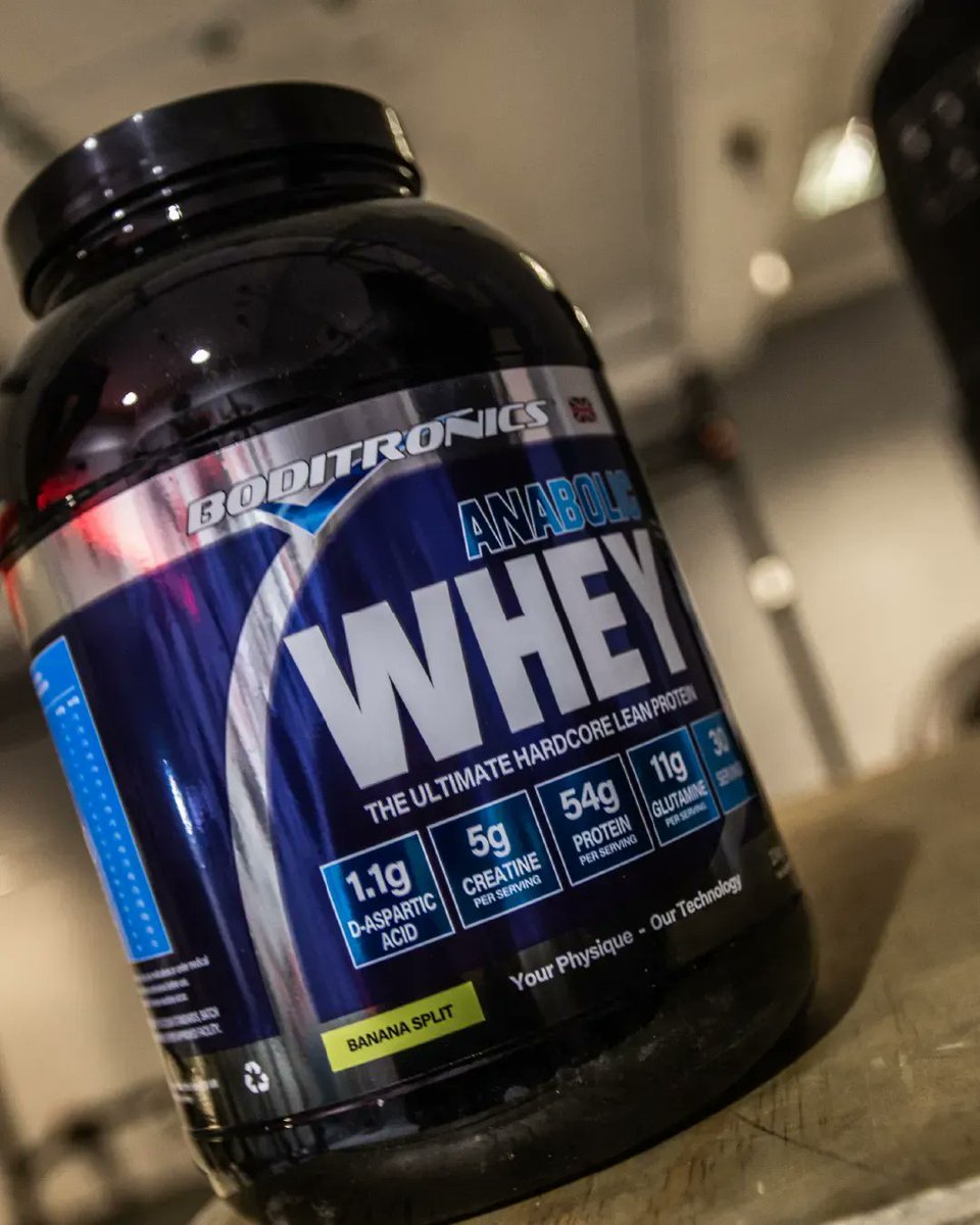 BoditronicsLTD's tweet photo. The Ultimate Lean Gainer!

Express Whey Anabolic brings together for the first time, D-Aspartic Acid and Creatine Gluconate in a great-tasting High protein Low carbohydrate shake, specifically formulated to target Lean Mass Growth and performance. https://t.co/w0lzoUlRcQ