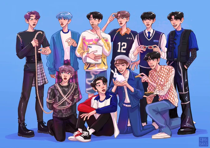 the members MV eras birthday arts are now complete 