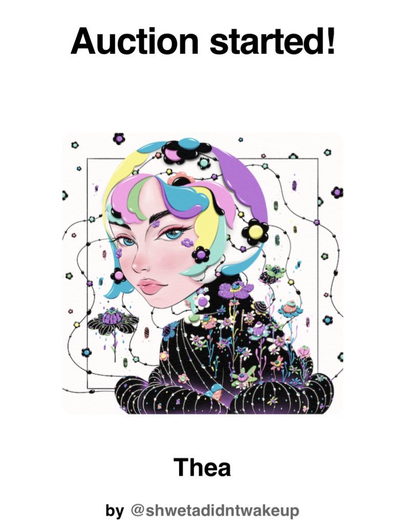 shwetadidntdoit's tweet photo. What a great ending to my day😭
@sendrock Just kicked started the auction on ✿ Thea ✿
Thank you so much Gary for your constant support and motivation 🫂💕✨ I will keep evolving!

https://t.co/fZJkVOrMqG https://t.co/yK4nCBooKH