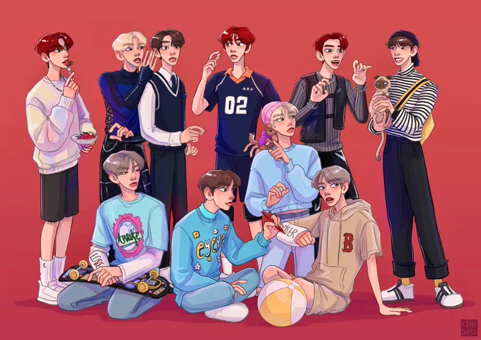 the members MV eras birthday arts are now complete 