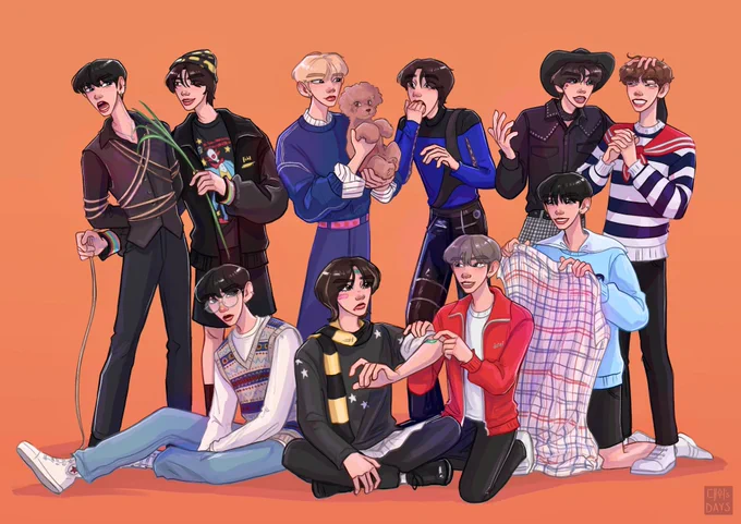 the members MV eras birthday arts are now complete 