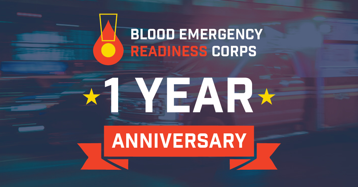 Blood centers across the country are celebrating the one-year anniversary of <a href="/BloodReadiness/">Blood Emergency Readiness Corps</a>, the nation's first emergency blood reserve. BERC includes 33 blood centers in 41 states who have committed to help keep the blood supply stocked during emergency situations.