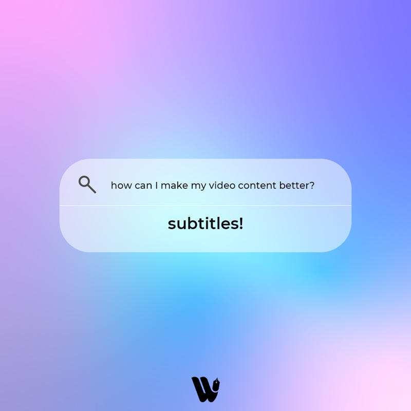 wordasasolution's tweet photo. #WELOVESUBTITLES: You want views, engagement, accessibility, and a great experience. This solution is for you! https://t.co/dYoLfYr3Cz 🎬