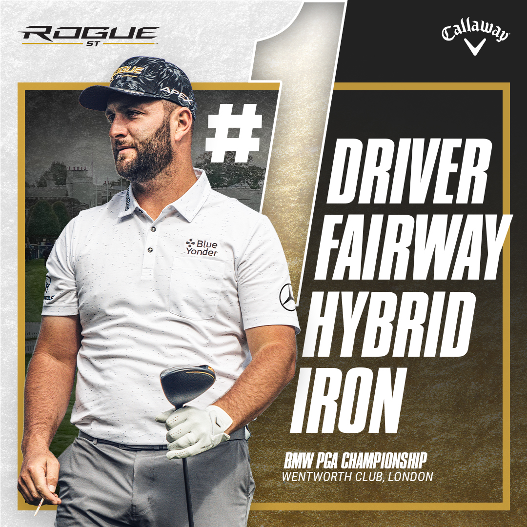 #️⃣1️⃣ in Wentworth! Callaway DOMINATED the counts at last week's #BMWPGA, and was the #1 Driver, #1 Fairway, #1 Hybrid, #1 Utility Iron and #1 Iron Brand.

5️⃣3️⃣ of the world's best players put a Callaway Driver in their bag 🏌️‍♂️🚀
Nearest competitor: 35

#Callaway | #RogueST