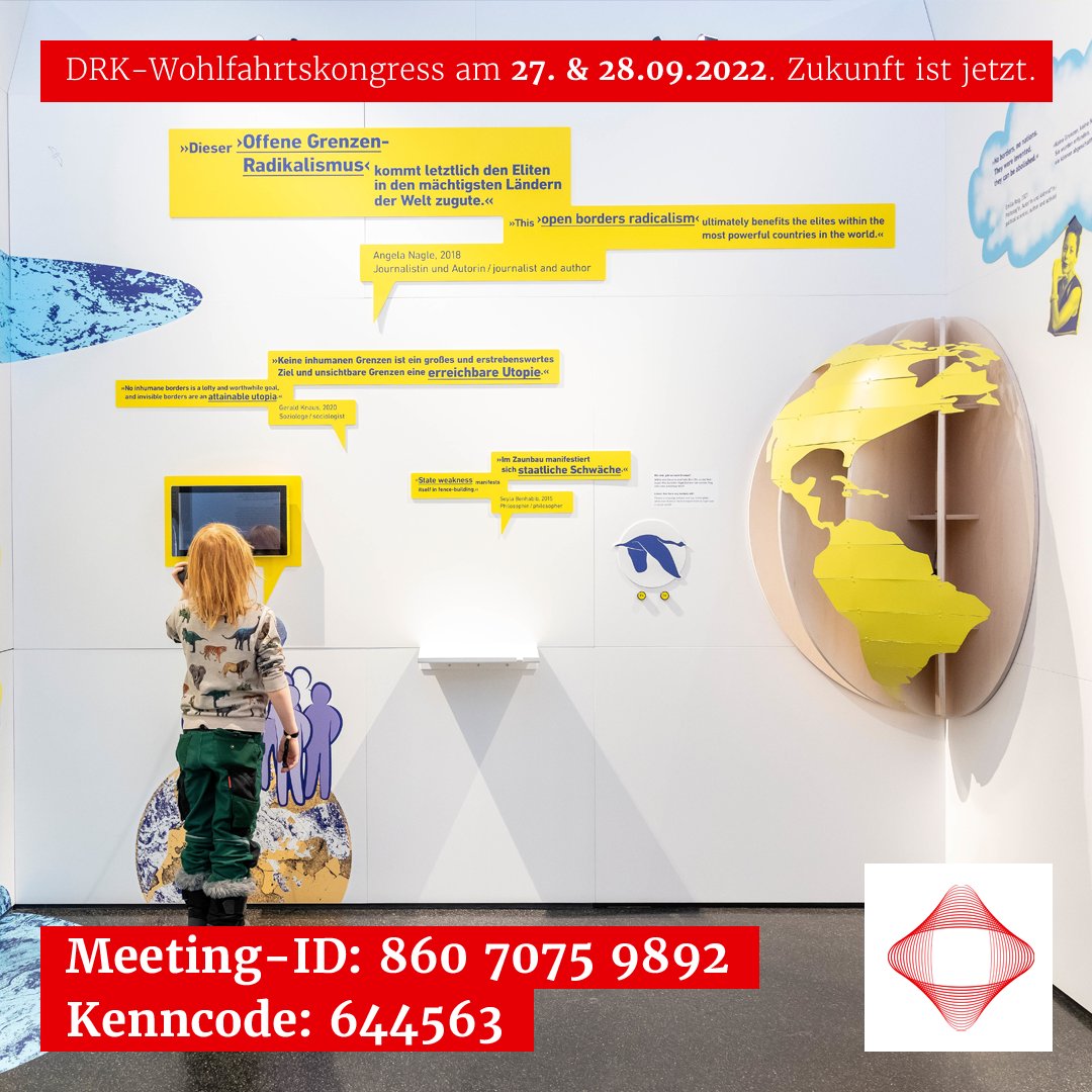 🛰️ Zukünfte entdecken &amp; gestalten – und an einem digitalen Rundgang durchs <a href="/FuturiumD/">Futurium</a> am 19.09. von 14 bis 16 Uhr teilnehmen! ▶️fal.cn/Futurium_Digta… | ID + Code 👇

📆#DRK-Wohlfahrtskongress am 27. &amp; 28.09.2022. | @Digital_im_DRK
▶️ fal.cn/wohlfahrtskong…
📷David von Becker