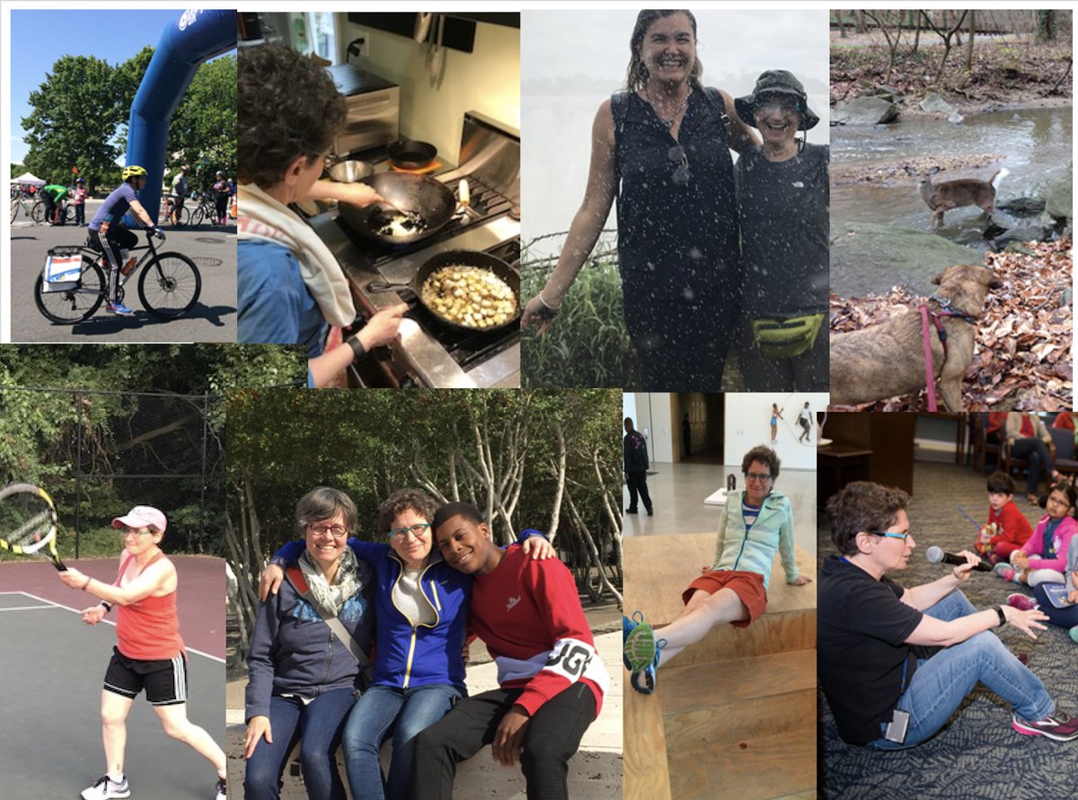 Some of my own #wellness collage showing the people and activities that are part of my stress management routine. If we hit 100 posted or emailed collages I will make a donation to World Central Kitchen (almost halfway there)!
