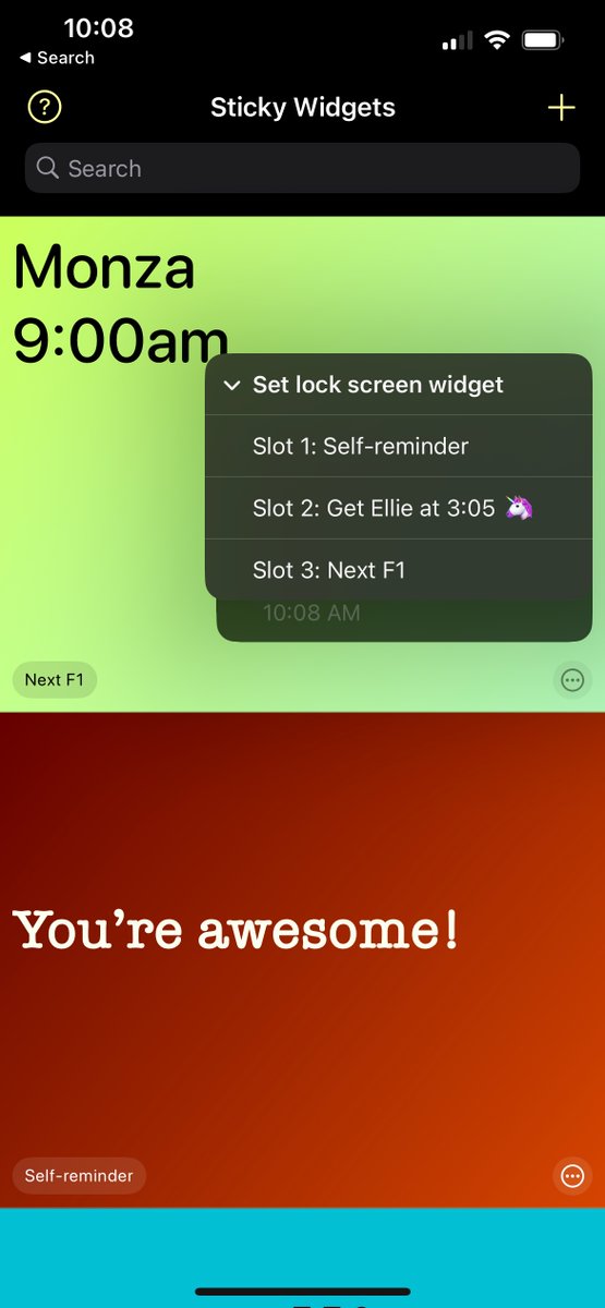Sticky Widgets tweet media