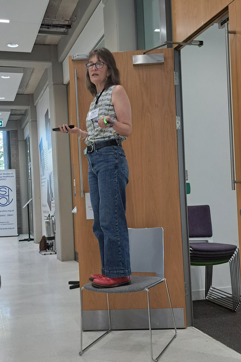 LeadingChamp's tweet photo. Brilliant start to #OBHC2022 @SHOC_OBHC with Pre-Conference Workshop - powering through with huge amounts of energy from Catherine Pope @cj_pope (and doughnuts!) - great opp to make more new OBHC friends and hear top tips #healthcare #health #NHS #PHDchat https://t.co/Xp2DvQB6td