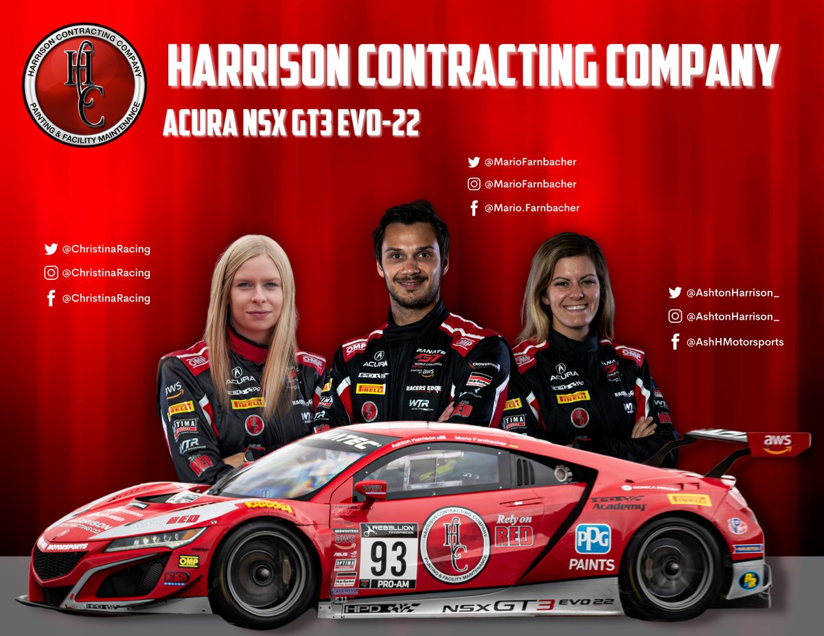 RacersEdgeMS's tweet photo. NEWS!!!

Christina Nielsen is joining Ashton Harrison and Mario Farnbacher for our season finale championship push at the Indy-8Hr. 

Read more here: https://t.co/KJWYXGYD4Y

 #GTIndy #GTWorldChAm #RELYonRED #HPDRacing https://t.co/NOK4O0xXLr