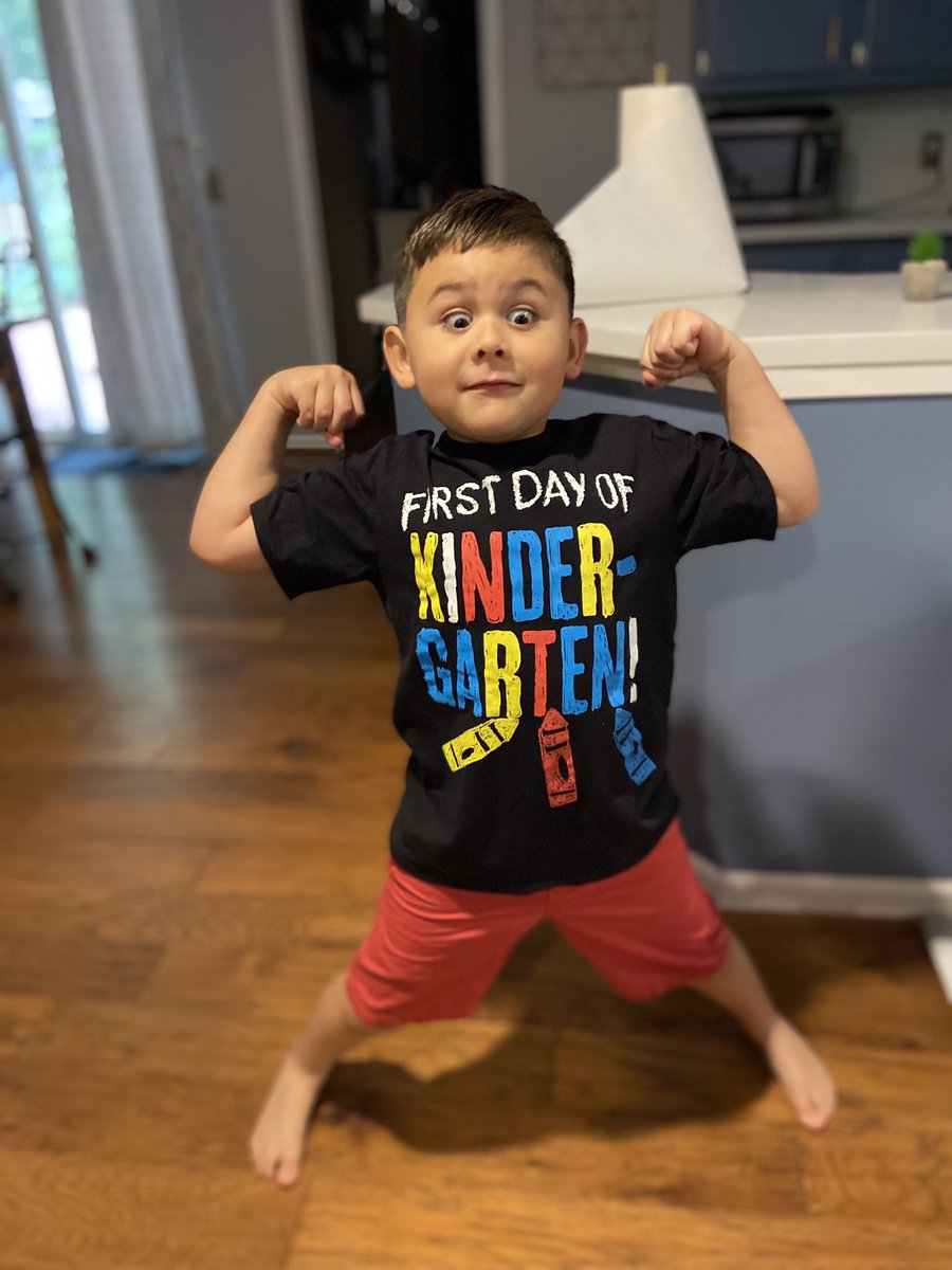 larysamarie's tweet photo. Noah is starting Kindergarten today! My baby is already 5 and off into the world😩❤️ @hawkchica https://t.co/6FOJrrvvjB
