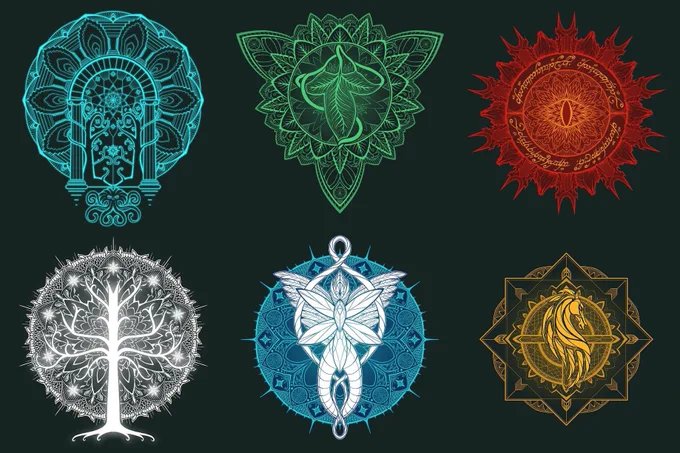 Mandalas + Tolkien = 