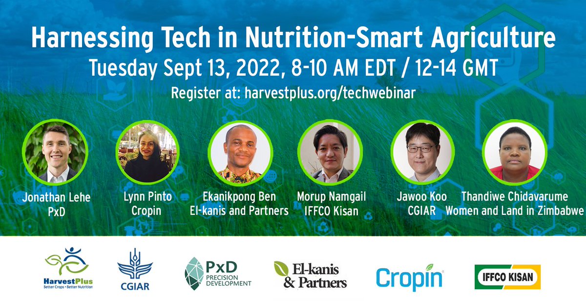 HarvestPlus's tweet photo. Digital tech offers numerous tools that can help global stakeholders ensure reliable access to nutritious food for all. 
Join us TOMORROW for our webinar focusing on why and how tech can empower smallholder farming households: 
https://t.co/9nh2aPltiD https://t.co/eZ1I2QkcvG