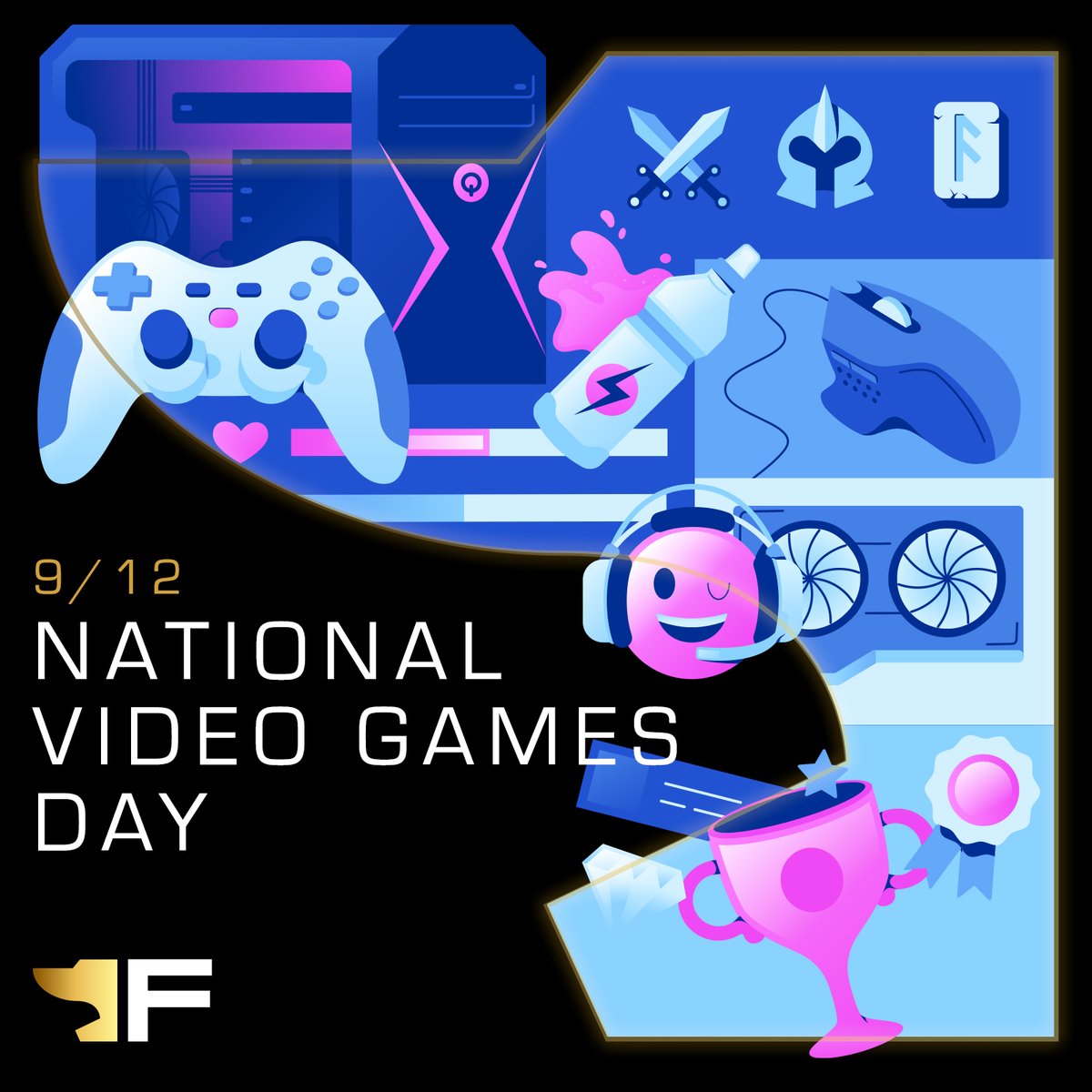 ForgedPCs's tweet photo. Happy National Video Game day! Tell us, what was the first game you ever played? #nationalvideogameday #forgedpcs #videogames https://t.co/R7dXMb8Fnn