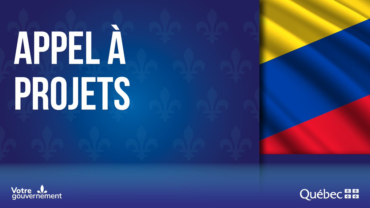 APPEL À PROJETS | Québec-Colombie 🇨🇴
Envie de collaborer avec un partenaire colombien dans les secteurs de l'économie, la recherche et l'innovation, l'éducation, l'enseignement supérieur ou la culture? Soumettez votre projet d'ici le 10 octobre! 🙂 quebec.ca/entreprises-et…